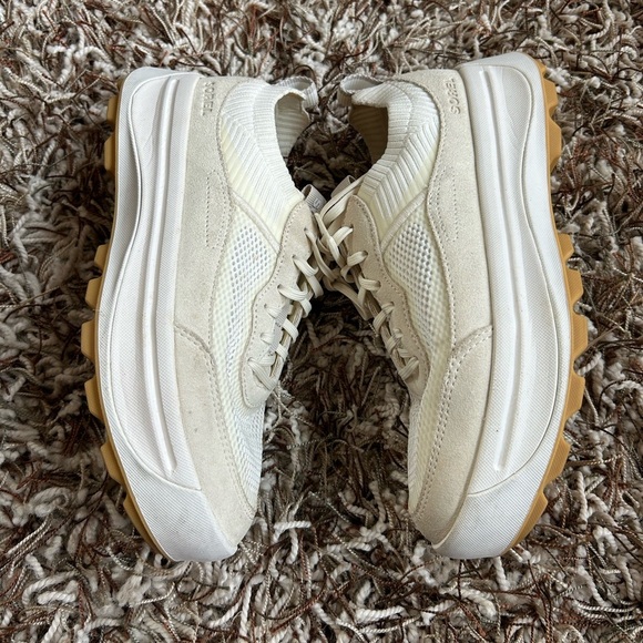 Sorel Ona 503 Lace Up Shoes Sea Salt Chalk Size 8 - Picture 5 of 9